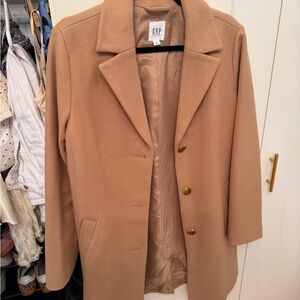 GAP Camel Wool Overcoat